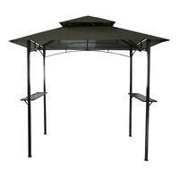 8 x 5 Ft Steel Gazebo - Grey