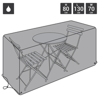 Rectangular Bistro Set Furniture Cover - Black