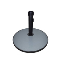 Round Concrete Parasol Base - Grey